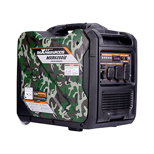 maXpeedingrods 4000 Watt Dual Fuel Inverter Generator with Bluetooth® Control Start and Display, RV Ready, Electric Start, Quiet for Outdoor Camping, Home Backup, Garden，PGMA Compliant