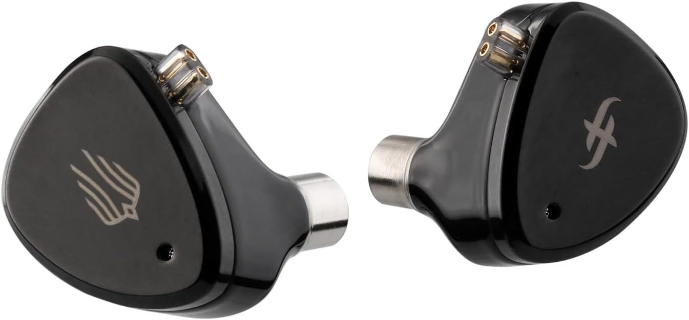 Linsoul SIMGOT EM6L 1DD + 4BA Hybrid Driver in-Ear Monitor, Gaming Earbud, HiFi IEM Earphone with 3D-Printed Resin Housing, Detachable OFC Silver-Plated Cable for Musician Audiophile