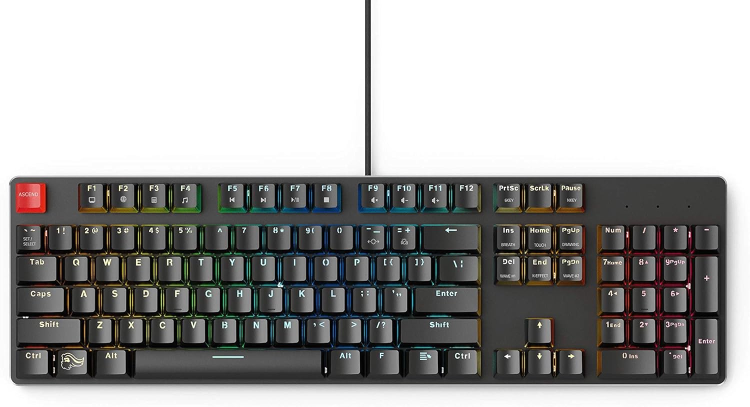 Glorious GMMK Modular Mechanical Gaming Keyboard - 60% Compact Size (61 Key) - RGB LED Backlit, Brown Switches, Hot Swap Switches (Black)(GMMK-Compact-BRN)