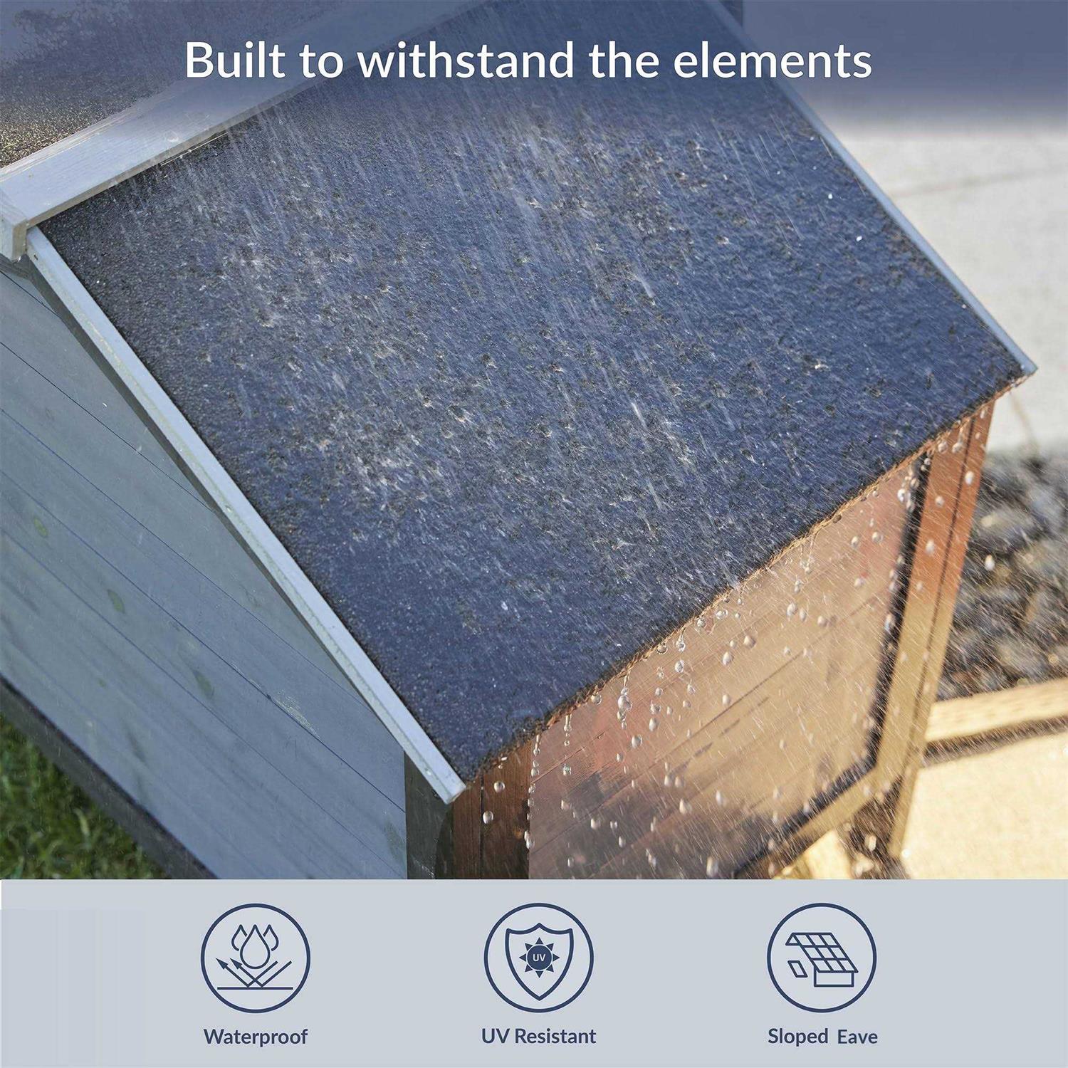 BELLEZE Outdoor Insulated Wooden Cat House - Pet Supplies online store