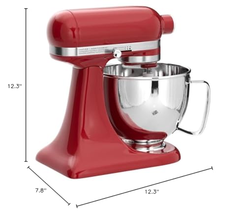 KitchenAid Artisan Mini 3.5 Quart Tilt-Head Stand Mixer - KSM3316X - Candy Apple Red