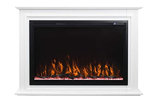 Touchstone Sideline Elite 50-inch Smart Electric Fireplace with Surround Mantel