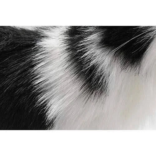Hansa Black and White Cat Plush
