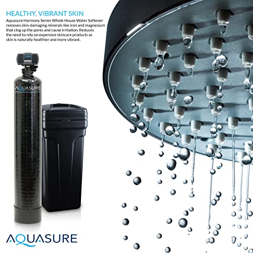 Aquasure Signature Series Complete Whole House Water Treatment System - Fine Mesh Resin Water Softener, Water Conditioner - 75GPD RO System - Ultraviolet UV Light Water Sterilizer
