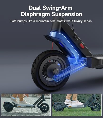 NAVEE Electric-Scooter-Adults,e Scooter ST3 S40,Off Road Fast 25 20 Mph,1000w 500w Motor with Suspension, Long Range 38 25 Miles,10 inch Tires All Terrain, Heavy Duty Commuter Teens Students