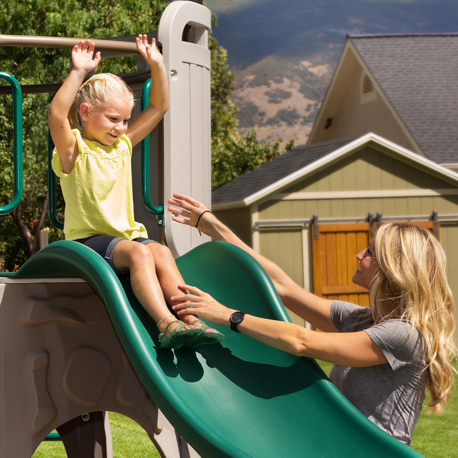 Lifetime 290633 Adventure Tower Swing Set, Earthtone