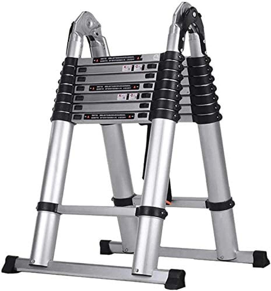 A-Frame Folding s Portable Telescoping Ladders for Engineering Multi-Purpose Heavy Duty Extension Ladder 330Lbs Capacity -5M/16.4Ft