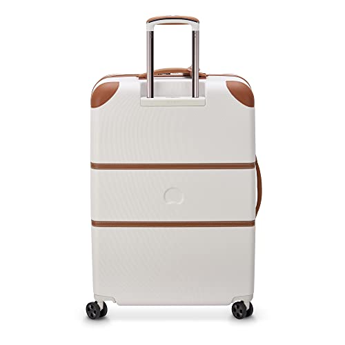 DELSEY PARIS Chatelet Air 2.0 Hardside Luggage with Spinner Wheels, Angora, Checked-Large 28 Inch