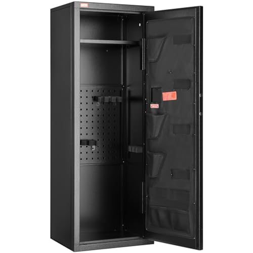 VEVOR Rifles Gun Safe, Rifle Safe with Lock & Digital Keypad, Quick Access Tall Gun Storage Cabinet with Removable Shelf, Rifle Cabinet for Home Rifle and Shotguns