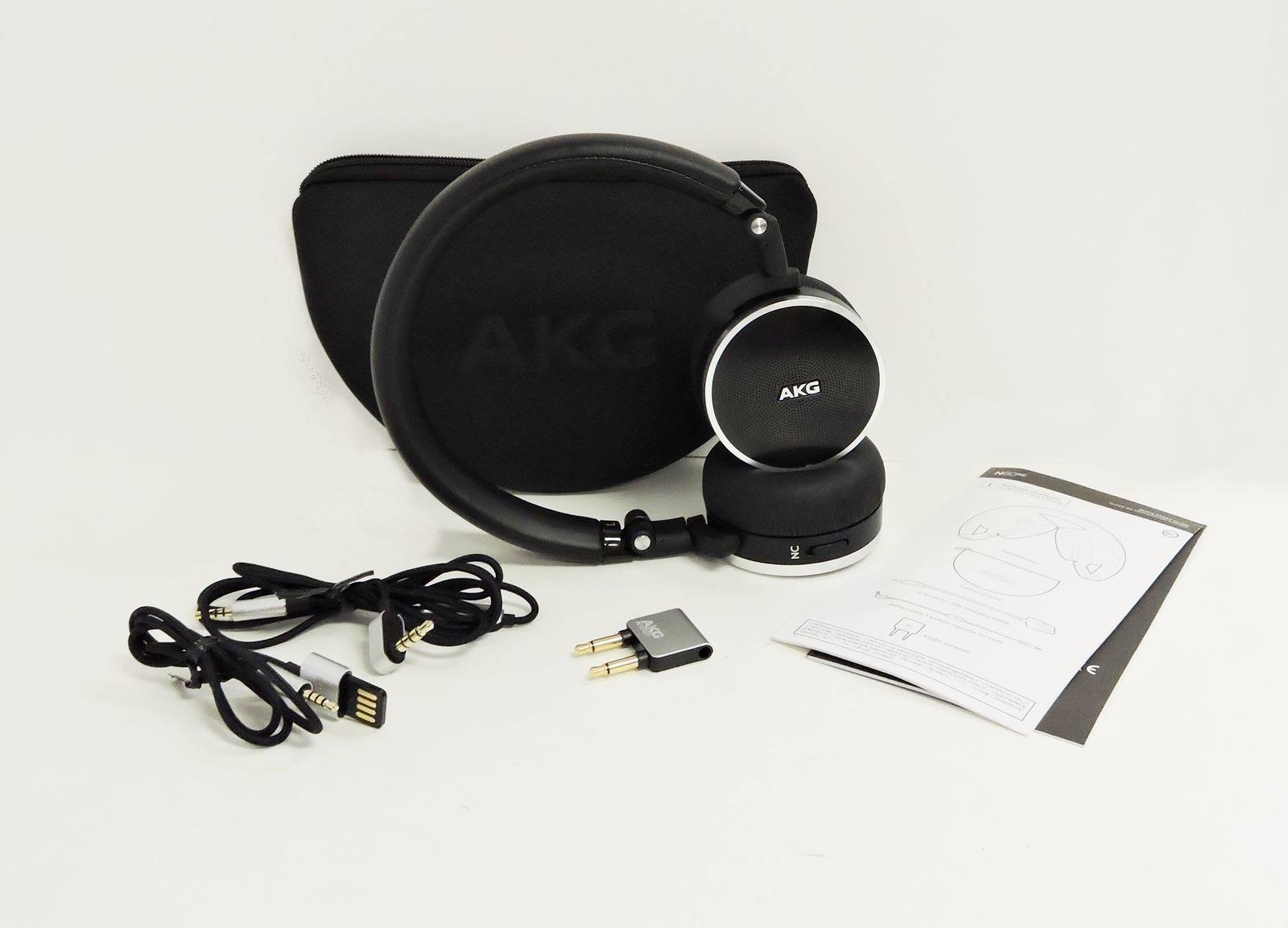 AKG N60NC Noise-Canceling On-Ear Headphones (Black)