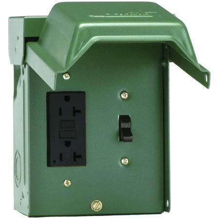 New GE Electrical U010S010GRP Power Outlet 1switch/1gfi Recp, Each