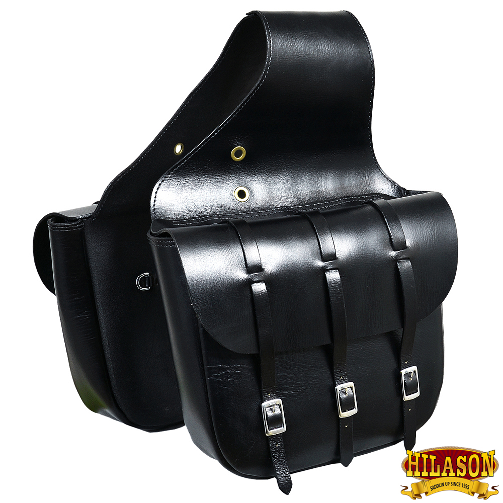 99HS Hilason Western Horse Leather Saddle Bag  Traditional Cowboy Trail Ride