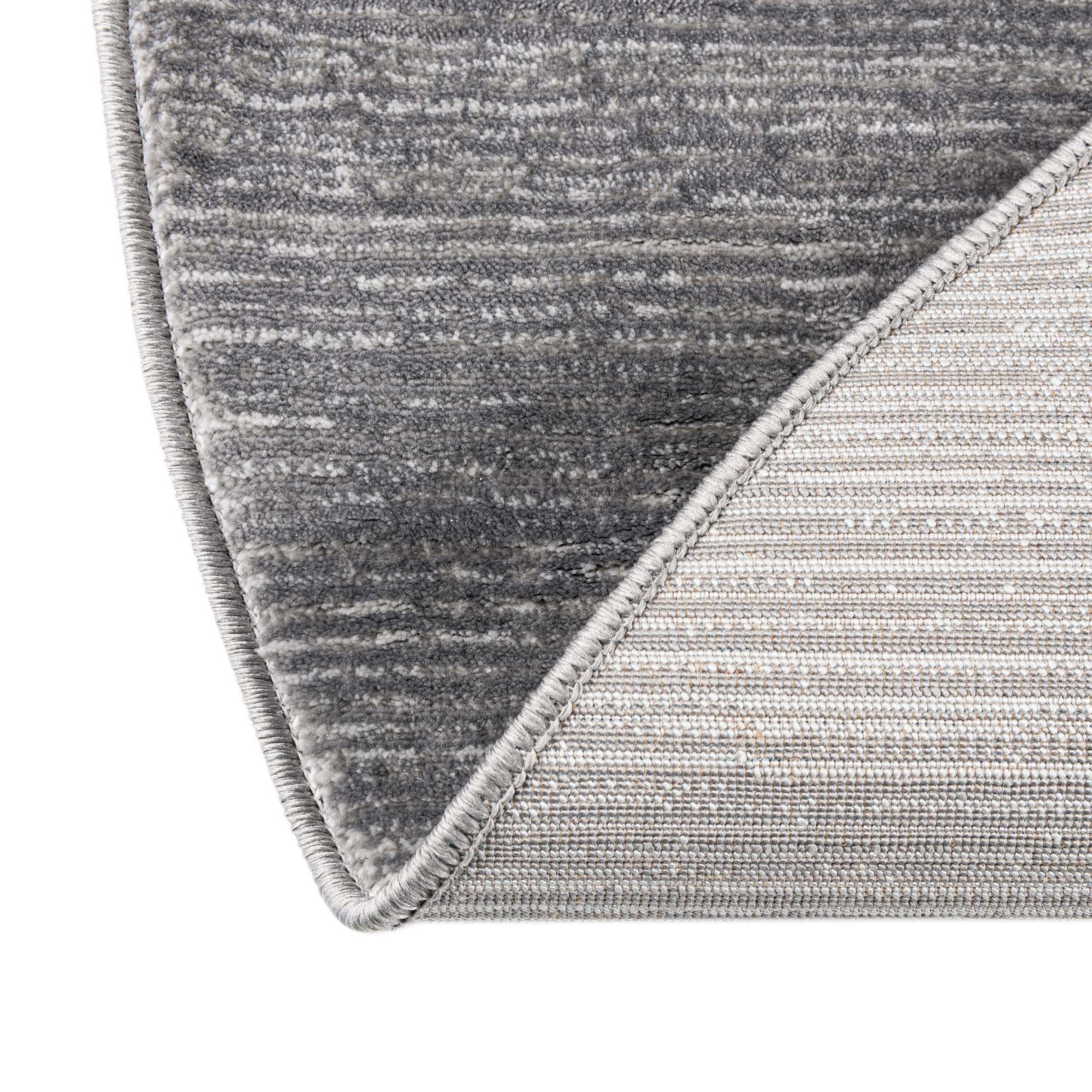 Rugs.com Finsbury Collection Rug – 5' 3 x 8' Oval Gray Medium Rug Perfect For Living Rooms, Large Dining Rooms, Open Floorplans