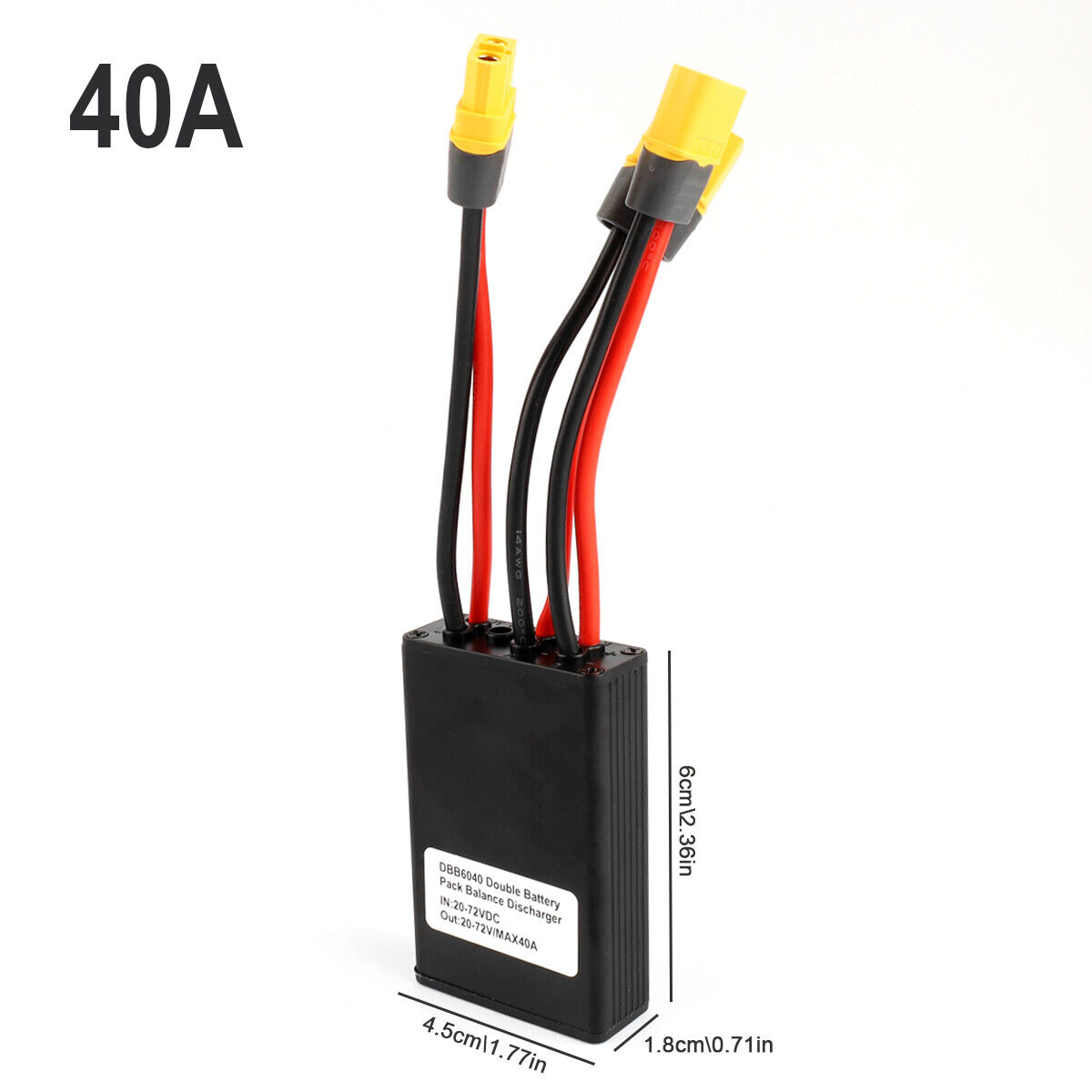 E-bike Dual Battery Connection Adapter Switcher Module Battery Capacity Increase   40A