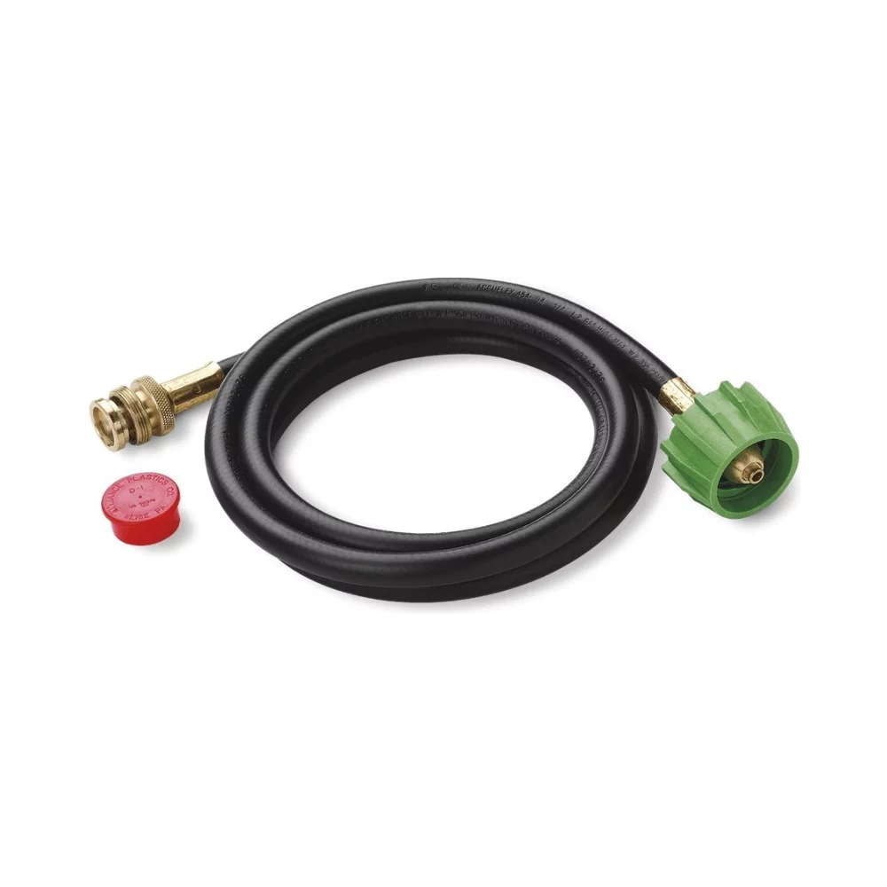 Weber Q 2200 Gas Grill - Liquid Propane (Titanium) with Adapter Hose