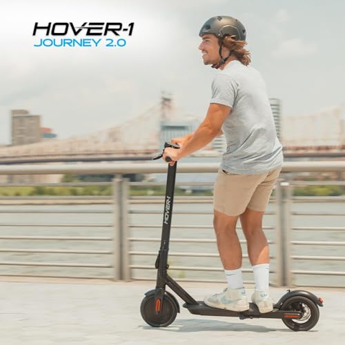 Hover-1 Journey 2.0 Foldable Electric Scooter for Adults with 300W Brushless Motor, 16 mph Max Speed, 8.5” Air-Filled Tires and 16 Mile Range Commuter Scooter for Adults and Teens