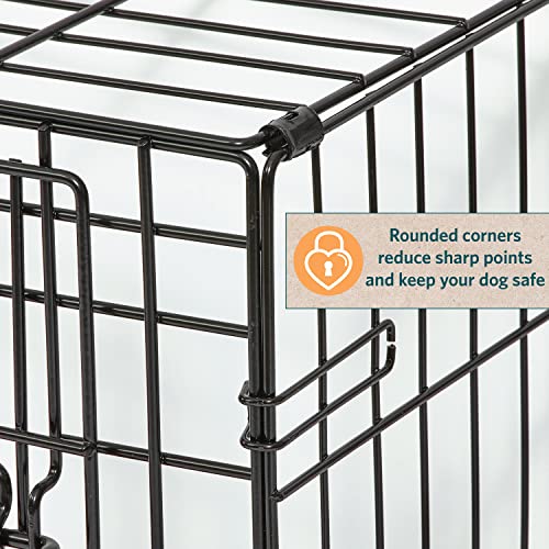 MidWest Homes for Pets XL Dog Crate | MidWest Life Stages Folding Metal Crate | Divider Panel, Floor Protecting Feet, Leak-Proof Pan | 48L x 30W x 33H Inches, XL Dog Breed