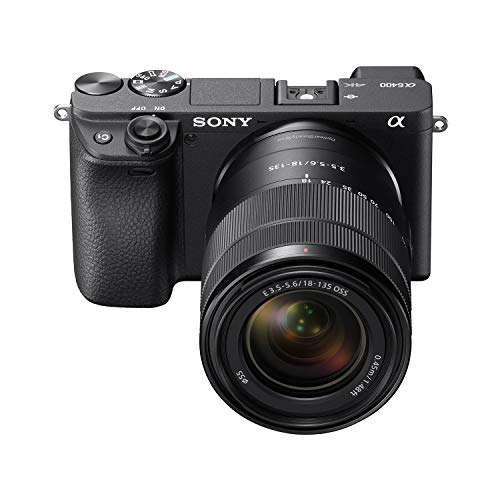 Sony Alpha a6400 Mirrorless Camera: Compact APS-C Interchangeable Lens Digital Camera with Real-Time Eye Auto Focus, 4K Video, Flip Screen & 16-50mm Lens - E Mount Compatible - ILCE-6400L/B, Black