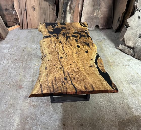 Classic Epoxy Live Edge Indoor Dining Table Epoxy Coffee Table Living Room Table Epoxy Table Top Home Décor Conference Table Wooden Table Patio Table (30" Inches Tall, 36 x 24 Inches)