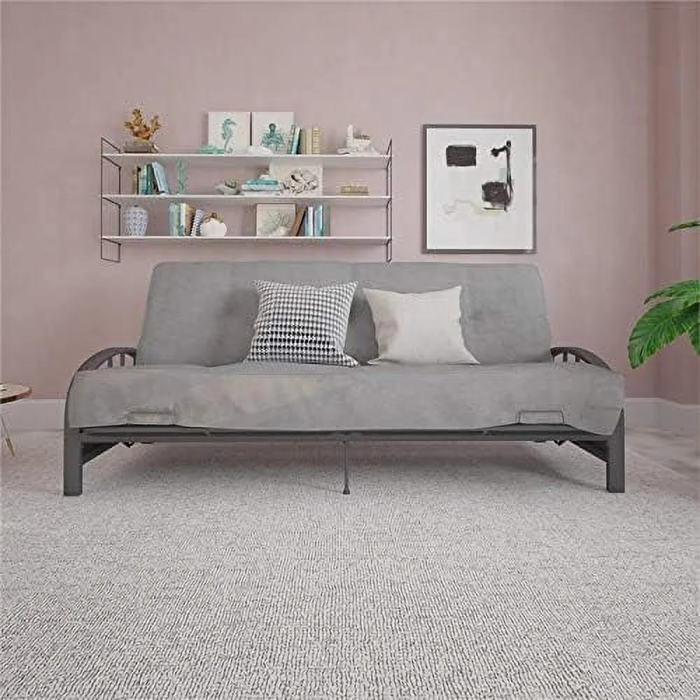 Futon Frame In Gunmetal Grey