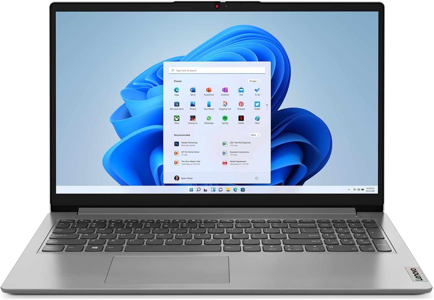 Lenovo IdeaPad 1i - (2023) - Everyday Laptop Computer - Windows 11-15.6" FHD - 4GB Memory - 128GB Storage - Intel Celeron N4500 - Cloud Grey