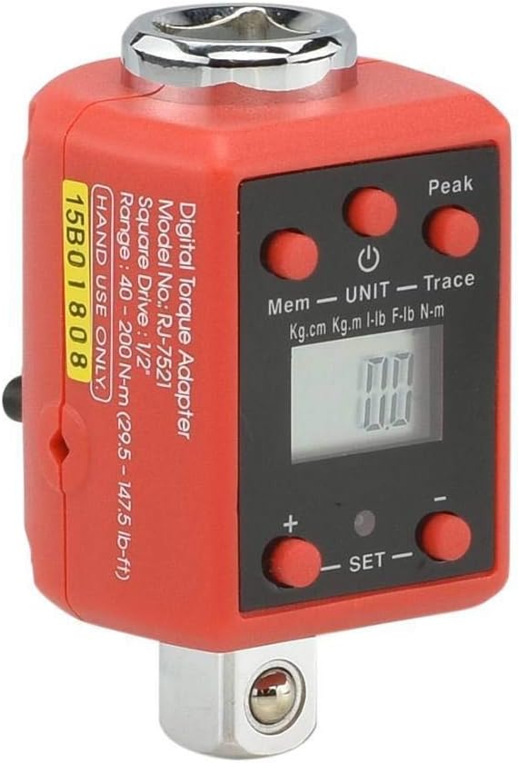 Neiko 20741A Digital Torque Adapter, 1/2" Drive | 29.5-147.5 Foot-Pound | Audible Alert Pack of 2