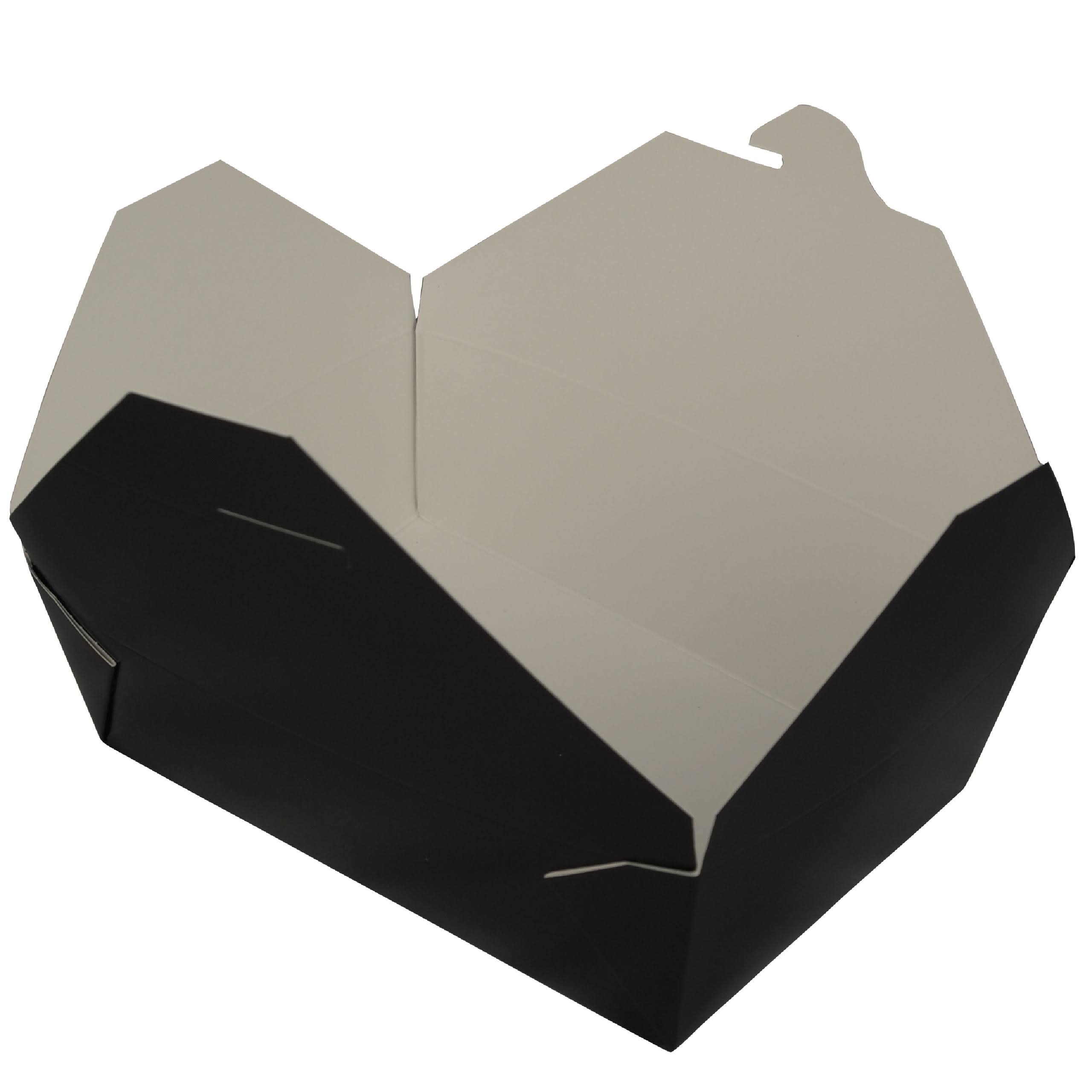 Fold-Pak Bio Pak Paper #3 Food Container Black, 66 oz. | 200/Case