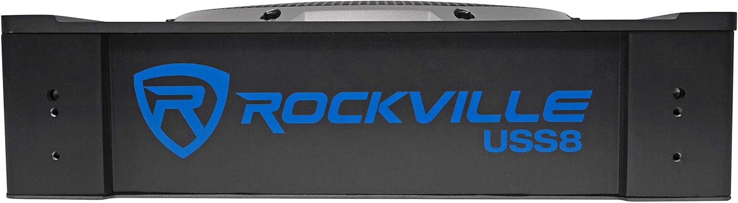 Rockville USS10 10 800w Slim Under-Seat Active Powered Car/Truck Subwoofer Sub