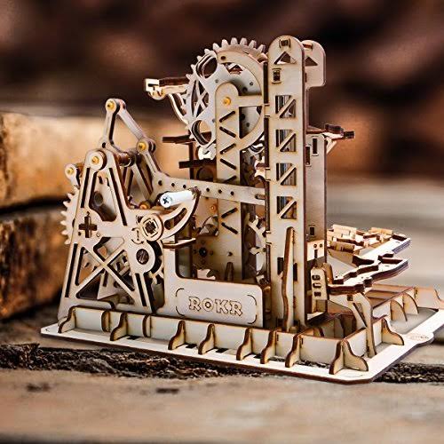 ROKR 3D Wooden Puzzle-Mechanical Model-Wooden Craft Kit-DIY Toy-Tower Coaster