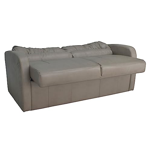 RecPro Charles 65" Jack Knife RV Sleeper Sofa with Arms | RV Furniture | Zero Wall Hugger (Mahogany)