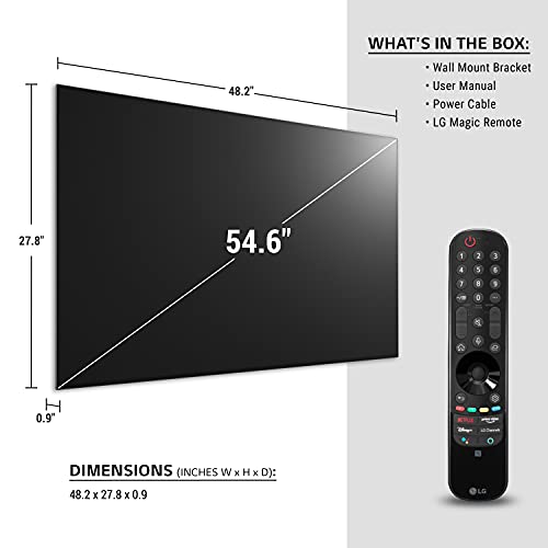 LG OLED65G1PUA Alexa Built-in G1 Series Gallery Design 4K Smart OLED evo TV (2021) (Renewed)