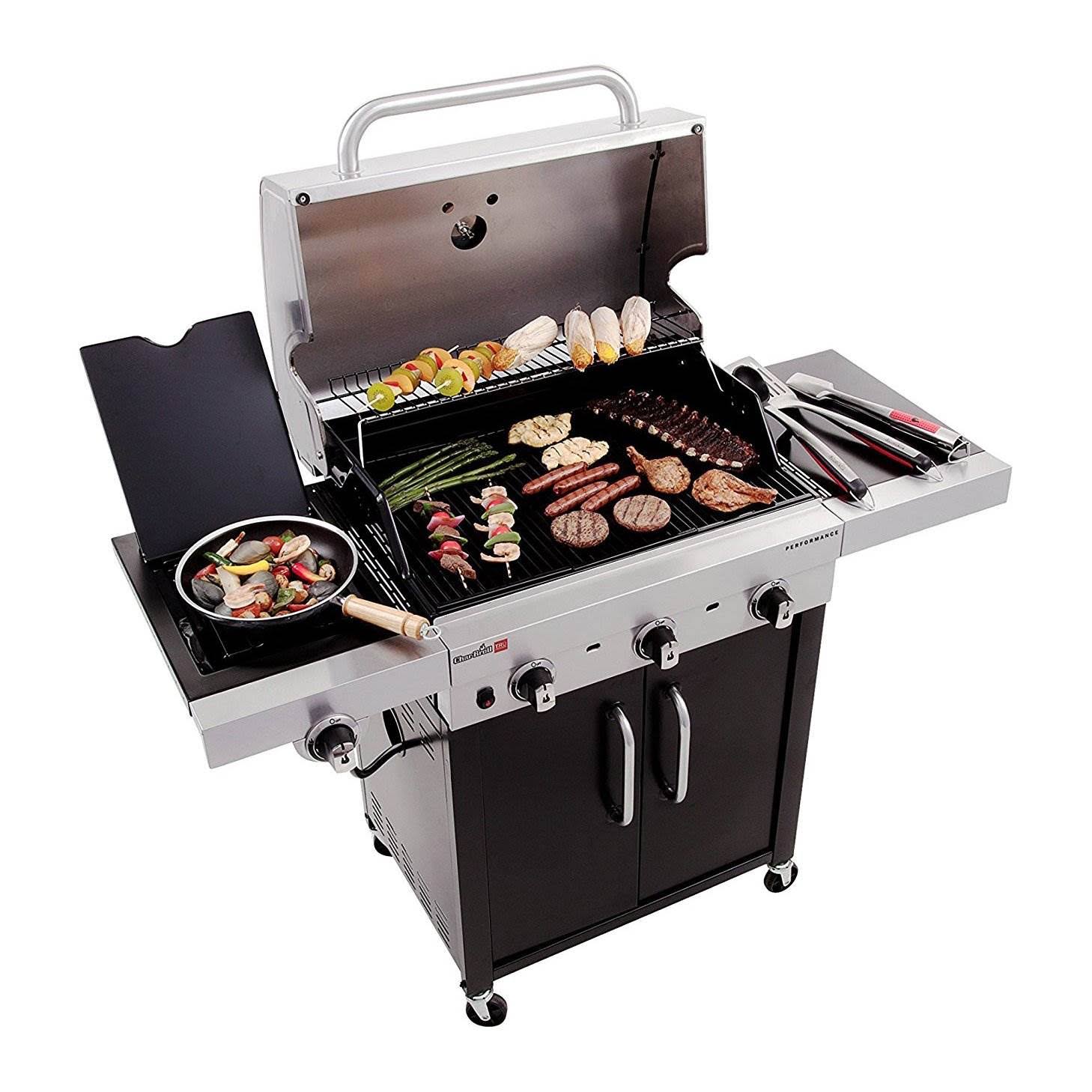 Char-Broil - Performance Series 3 Burner Gas Grill - Silver/Black
