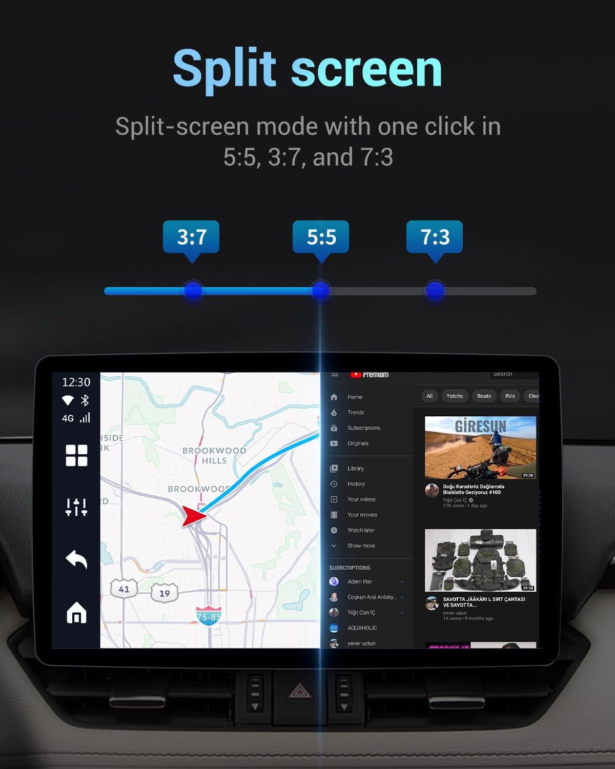 OTTOCAST P3 CarPlay AI Box - Android 12.0 CarPlay Video Adapter Wireless CarPlay Android Auto Adapter, Multimedia AI Box Support HDMI Output Youtube Netflix Disney+ Tiktok Streaming Videos to Your Car