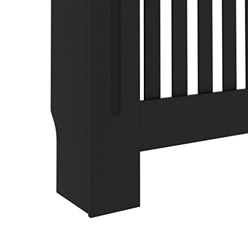 loibinfen Modern Radiator Cover Heating Covers for Living Room, Bedroom, MDF Heating Cabinet, Black
