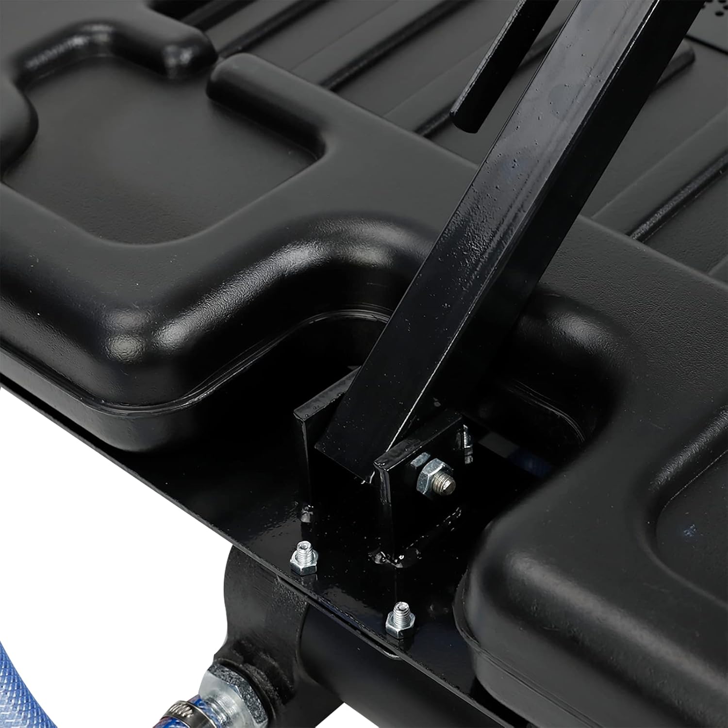 BACLAUGH Low Profile Oil Drain Pan 17 Gallon Portable with 12V DC Centrifugal Electric Pump and 8'' Hose