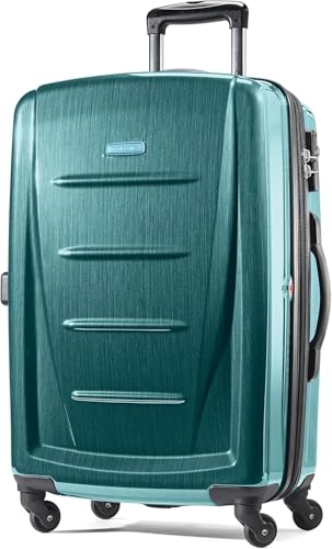 Samsonite Winfield 2 Hardside Expandable Luggage with Spinner Wheels, Brushed Anthracite, Checked-Large 28-Inch