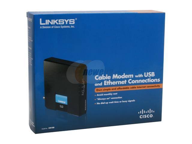 Linksys CM100 Cable Modem USB Ethernet