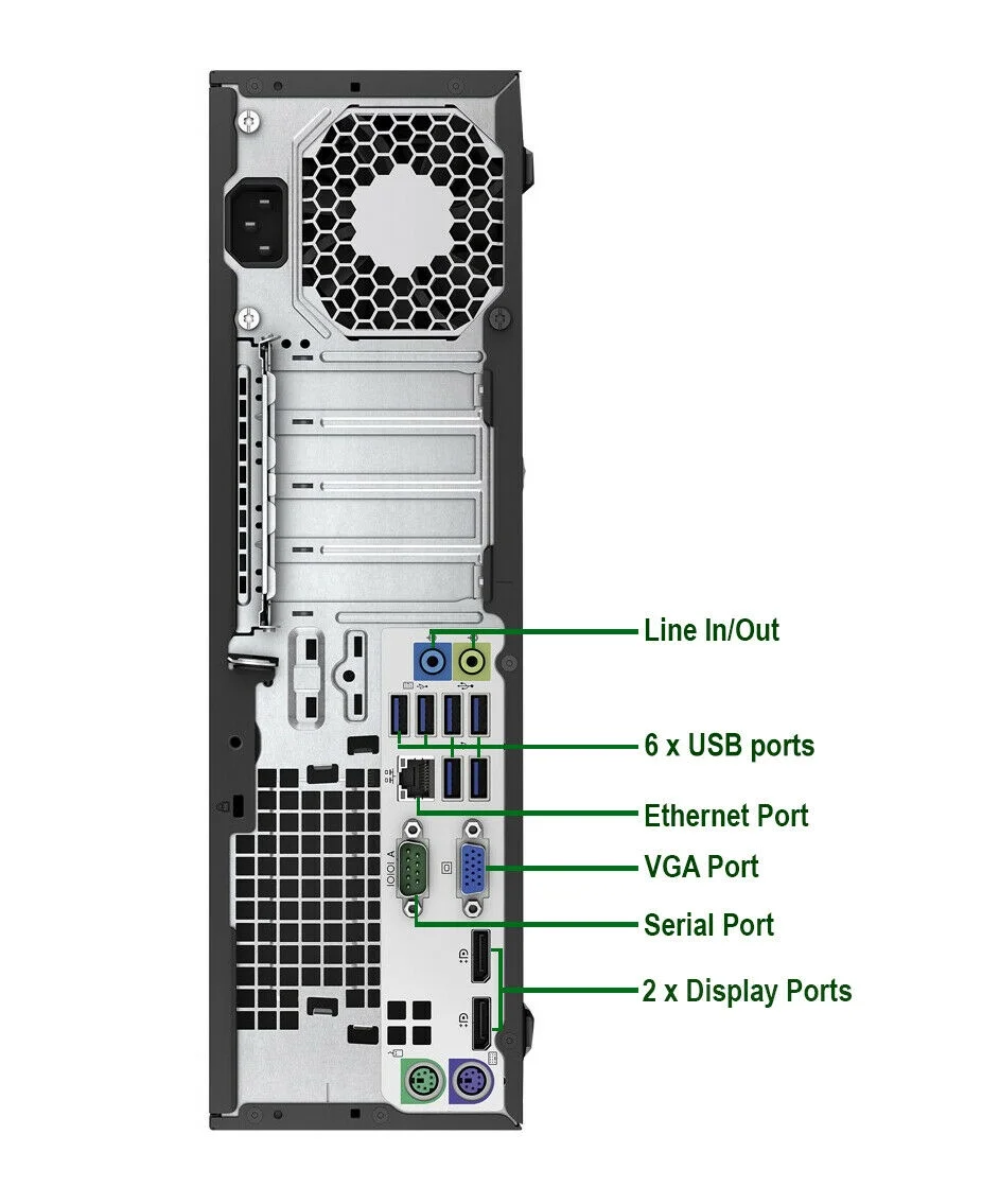HP 600 G2 Desktop Computer Intel Pentium G4400 3.3GHz CPU 8GB Ram, 240GB SSD, 1TB HDD, New 20" LCD, Keyboard & Mouse, WiFi, DVD, Win10 Pro PC (Renewed)