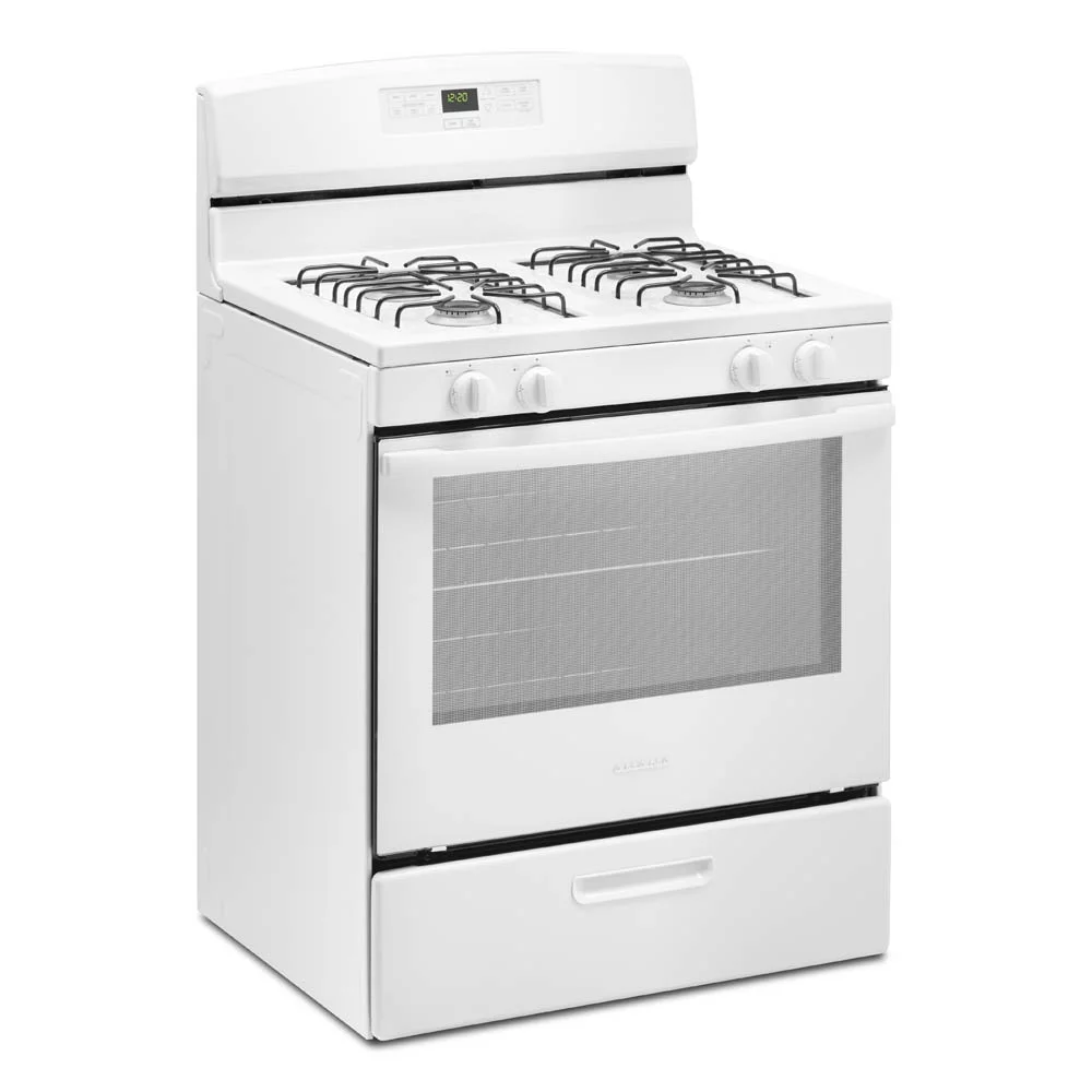 Amana® AGR6303MMW 30-inch Gas Range with Bake Assist Temps, EasyAccess