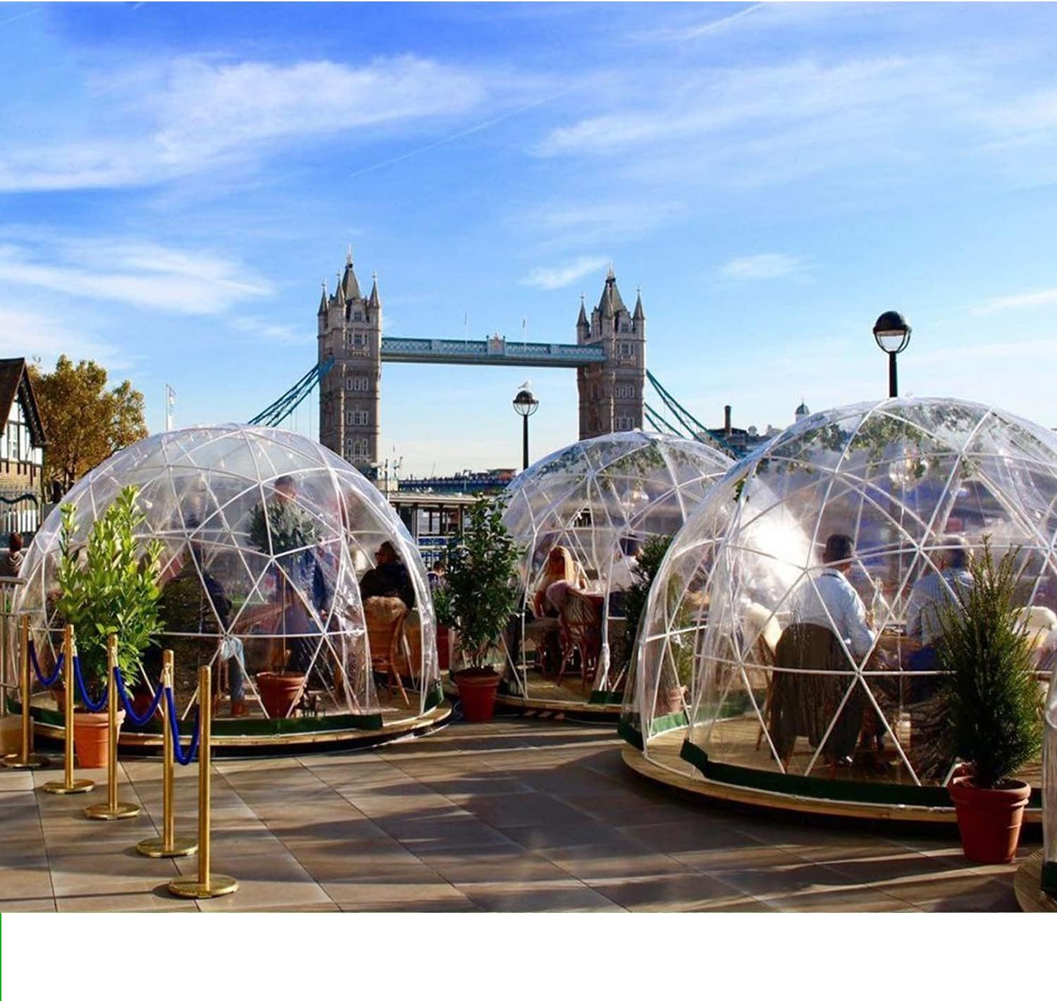 Garden Dome Igloo Clear Bubble Tent Outdoor 12 FT, Weather Proof Pod Camping Patio Tent for Backyard Canopy Gazebos Screen House Room Lean to Greenhouse