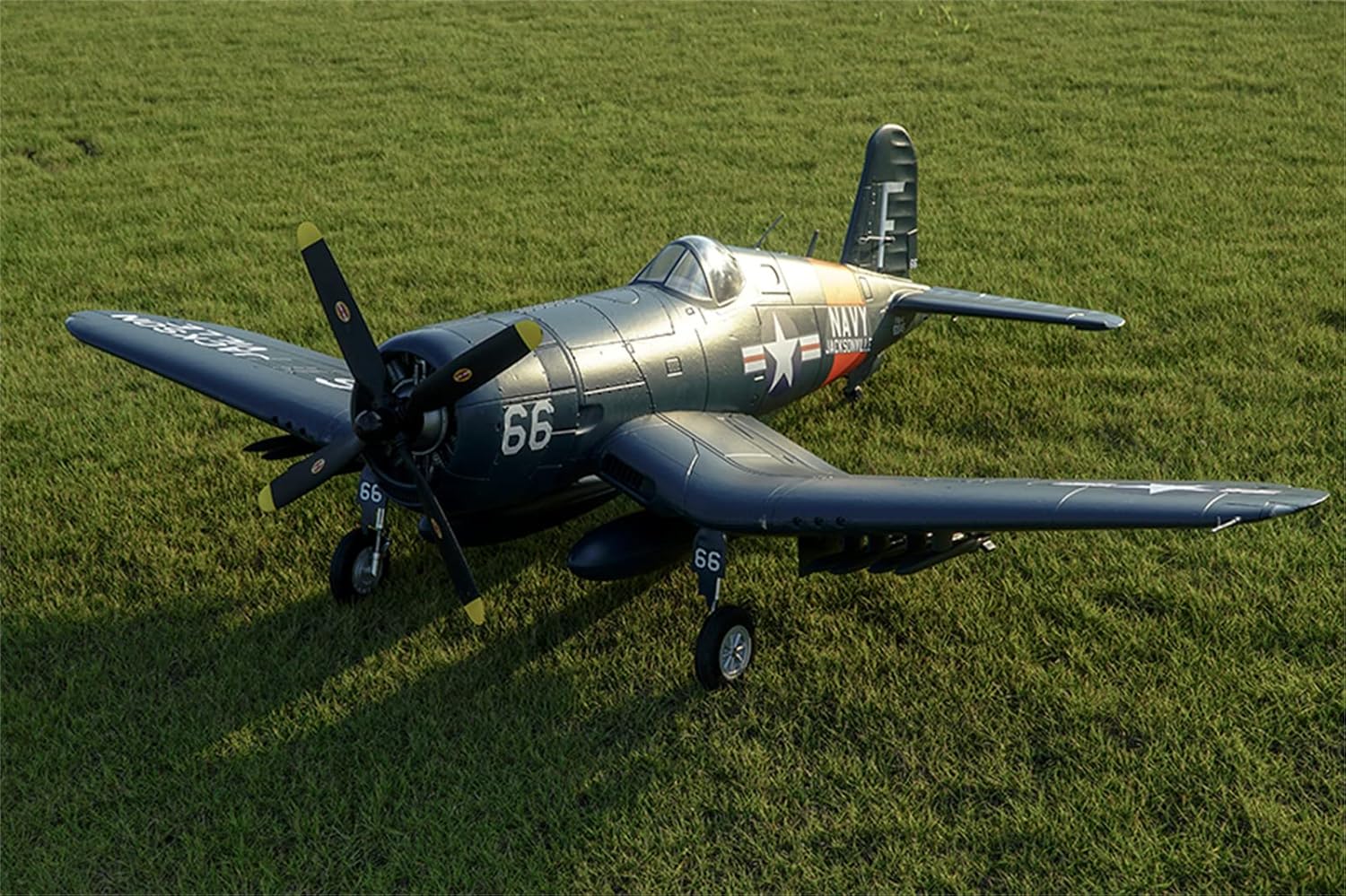 Fms Rc Plane 6 Channel Remote Control Airplane Racing Warbird 1700MM (66.9") Wingspan F4U Corsair V3 Without Reflex V2 Rc Planes for Adults PNP (No Radio, Battery, Charger)