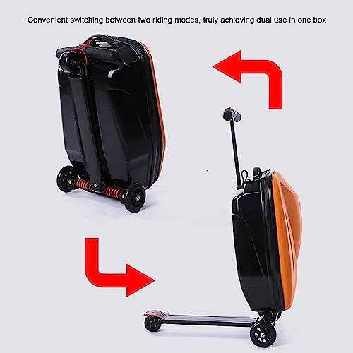DXZENBO Suitcases with Wheels Small Carry On Luggage Aluminum Alloy Trolley Suitcase Boarding Suitcase Wear-Resistant Shock Absorption