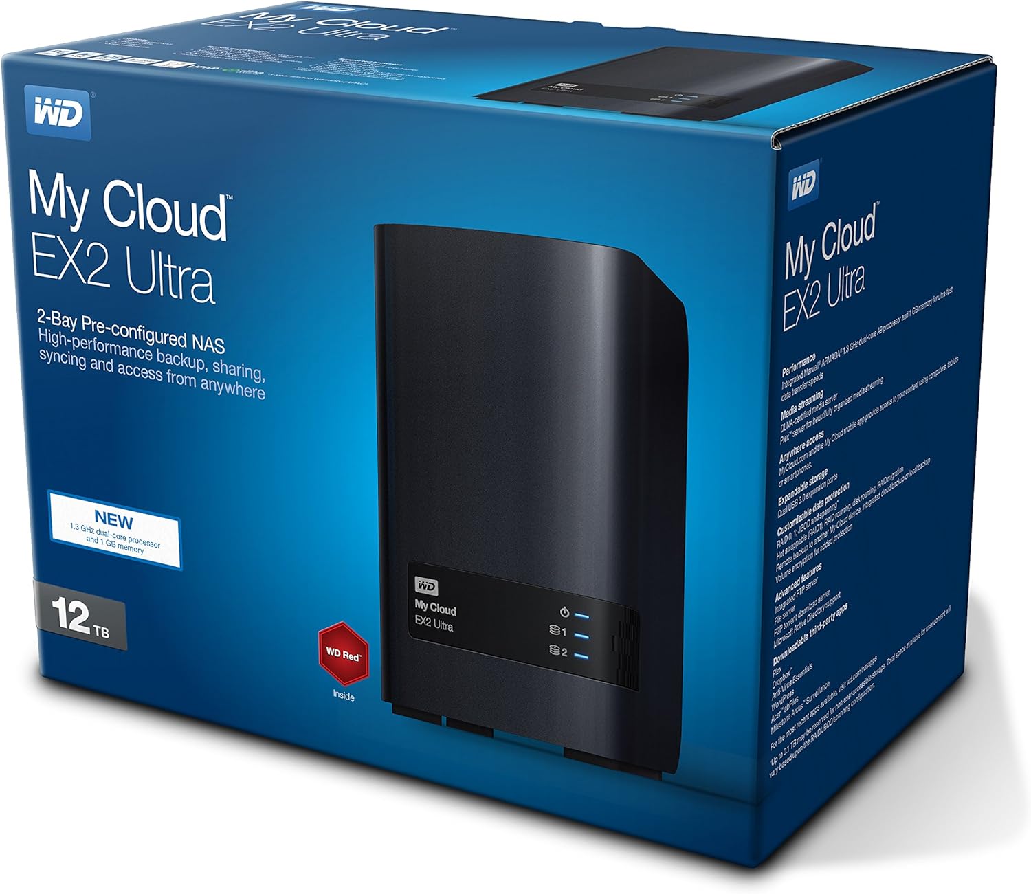 WD 16TB My Cloud EX2 Ultra Network Attached Storage - NAS - WDBVBZ0160JCH-NESN