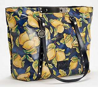 Patricia Nash Leather Tote - Benvenuto ,Positano Limon