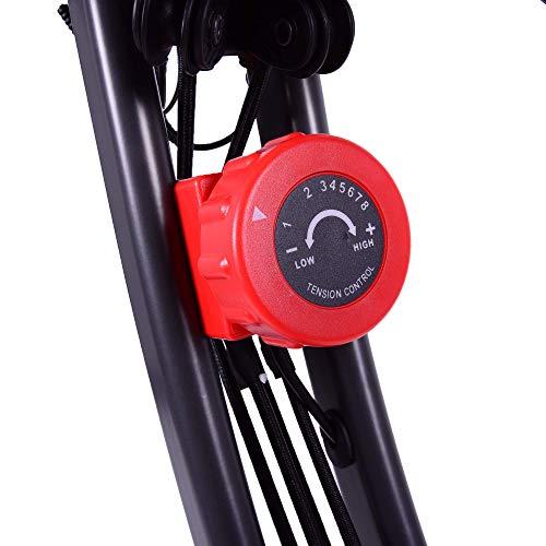 Echelon Flex Express Folding Exercise Bike: Magnetic, Foldable, Upright/Recumbent, Multi-Level Resistance, Arm Resistance Band, and LCD Display