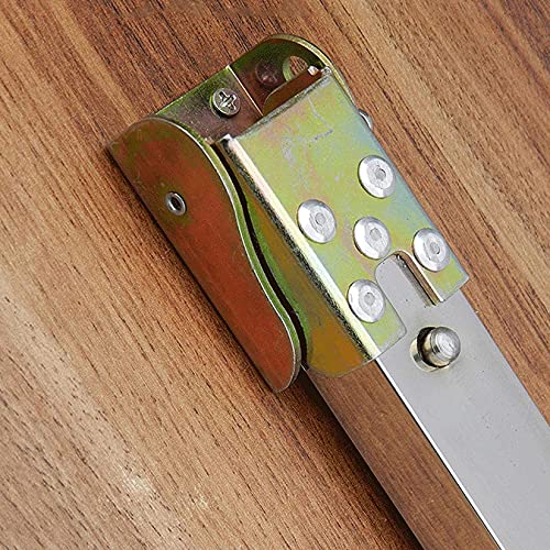 1 Pcs Furniture Legs,Foldable Lifting Table Legs,Stainless Steel Telescopic Bar Table Support Feet,Adjustable Protective Base,with Screws (80cm/31.49in,Silver)