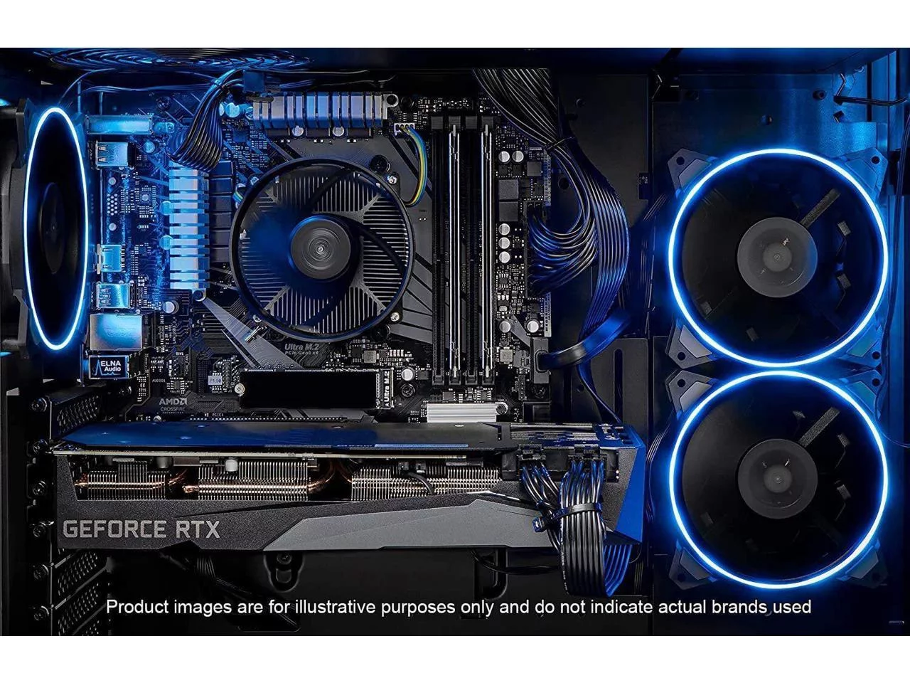 Skytech Azure Gaming PC Desktop, AMD Ryzen 5, Nvidia RTX 3060, 1TB SSD, 16GB RAM, Windows 11