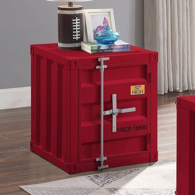 Acme Cargo End Table Red