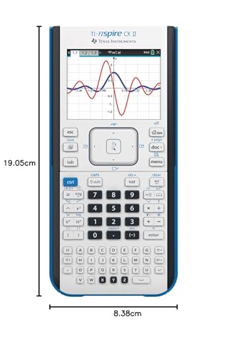 Texas Instruments TI-Nspire CX II Color Graphing Calculator with Student Software (PC/Mac) White 3.54 x 7.48