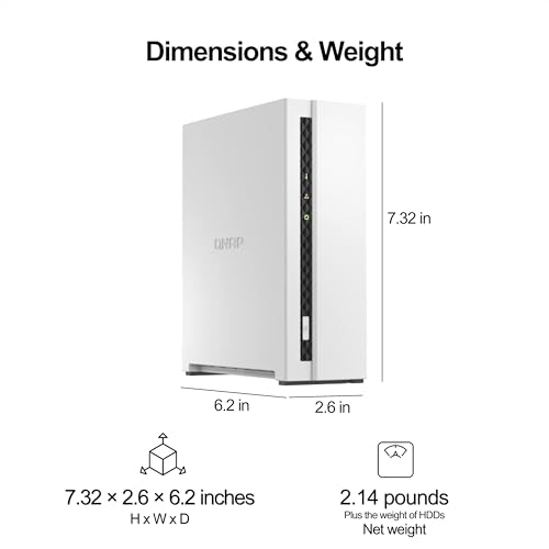 QNAP 4 Bay NAS with 12TB Storage Capacity, Preconfigured RAID 5 Seagate IronWolf Drives Bundle, 2.5GbE Ports (TS-433-4G-44ST-US)